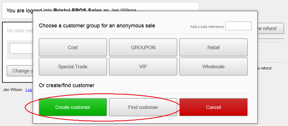search addcustomer